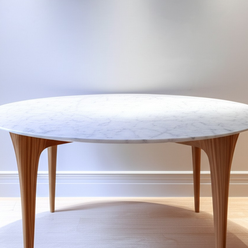Opulent Oasis Arabescato Round